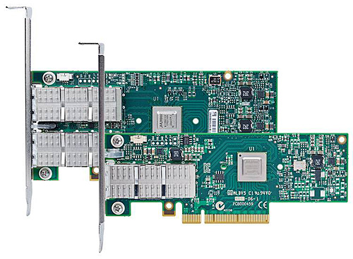 写真2　メラノックスのInfiniband HCA（Host Channel Adapter）/NIC兼用アダプタ